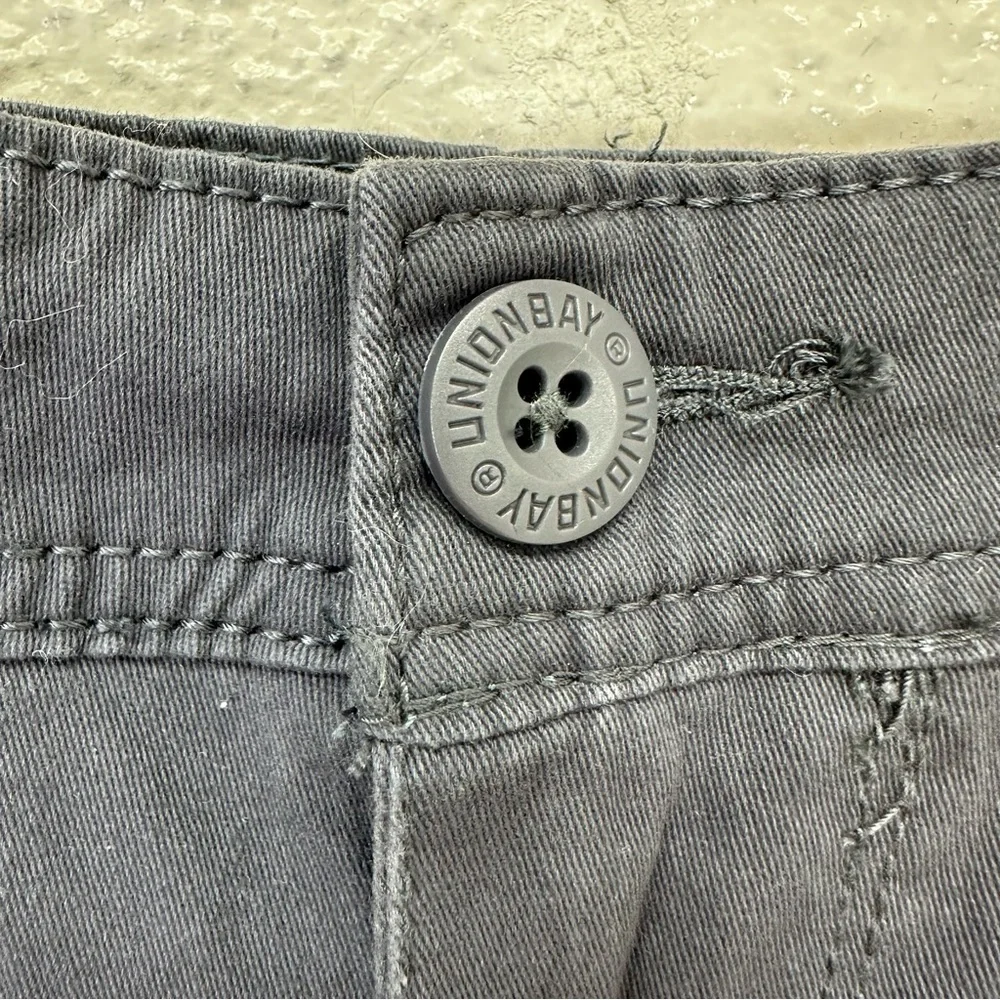 UNION BAY UB Cargo Shorts Men 38 Y2K Blue Gray Chunky Skate Cargo Bermuda hiking
